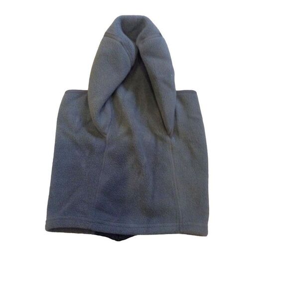 ASTRO Mens Beanie With Neck Protector Adult Size Black And Gray - Picture 1 of 3